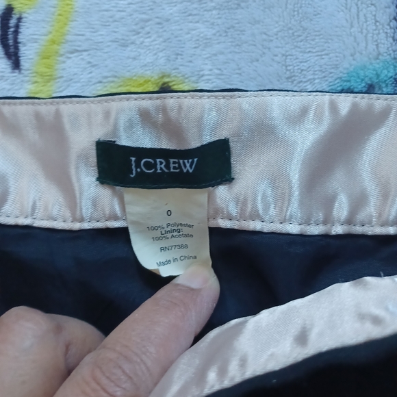J CREW black mini skirt size 0 - Picture 3 of 8